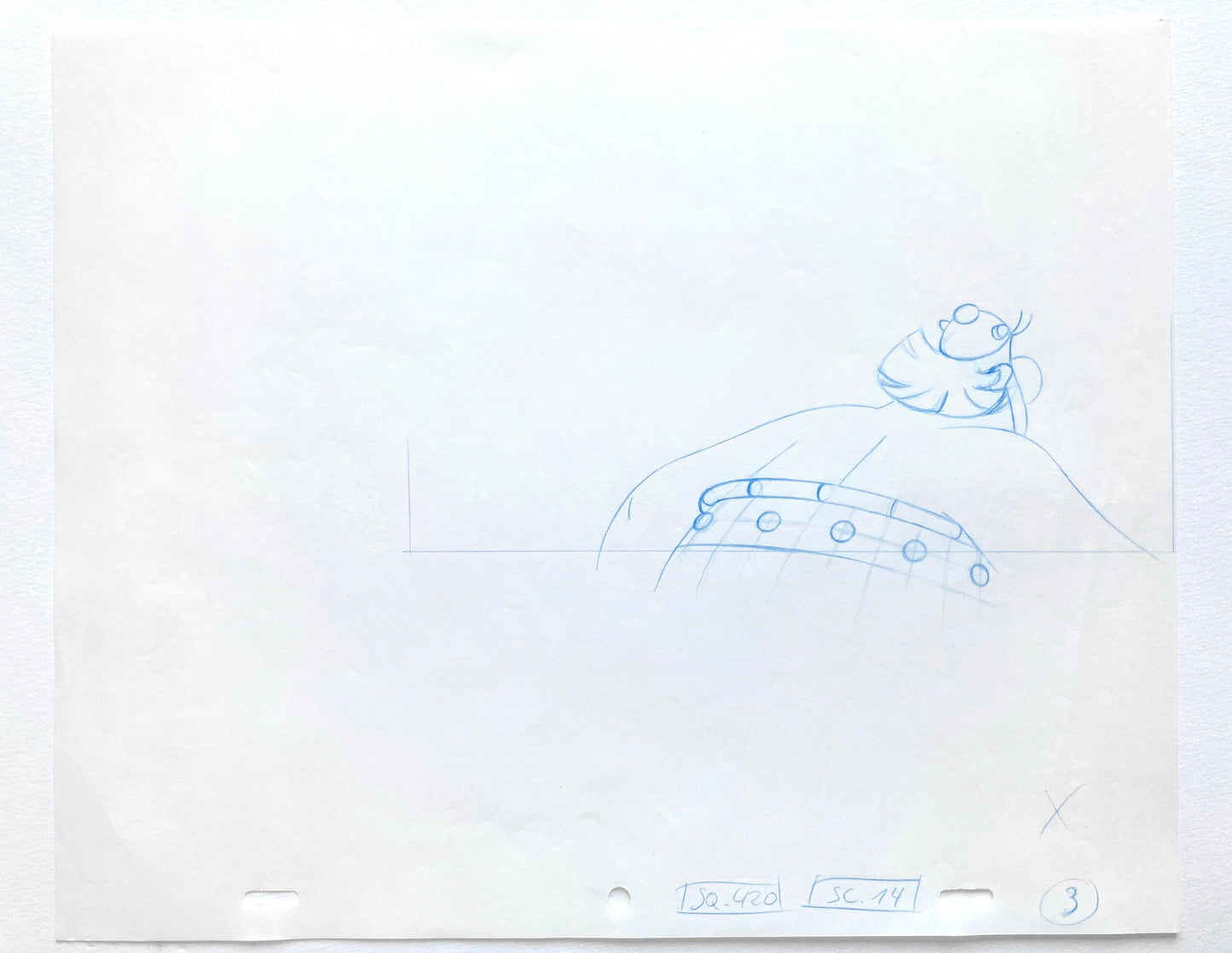 ASTERIX : Obelix Original Animation Drawing (1993)