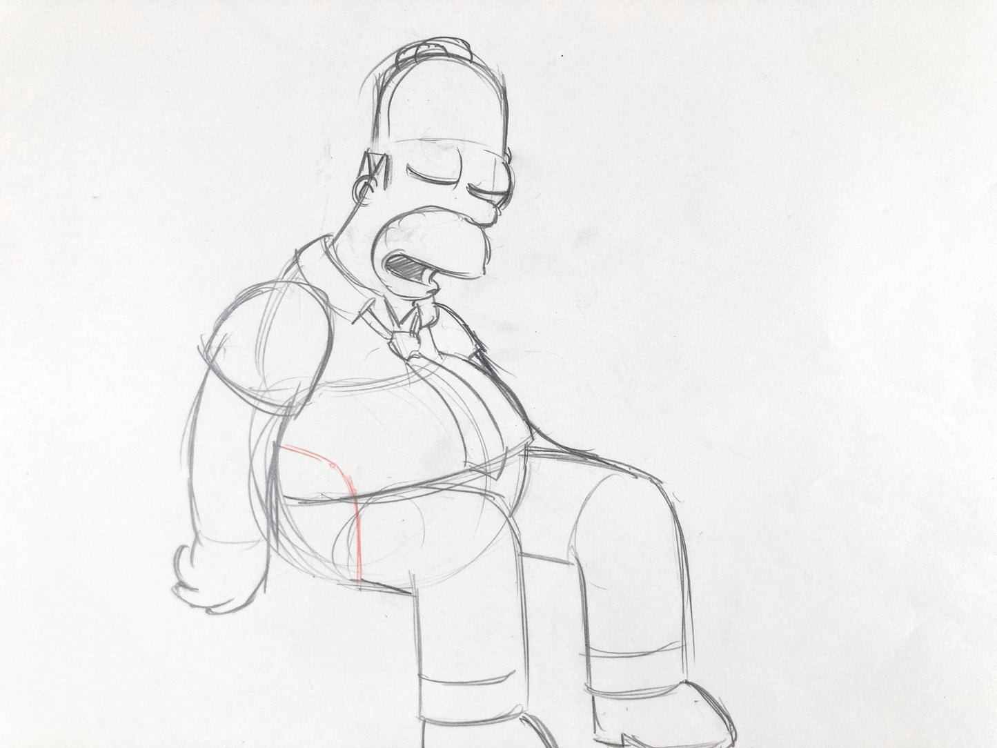 THE SIMPSONS : Original Animation Drawing of Homer Simpson (2000's)