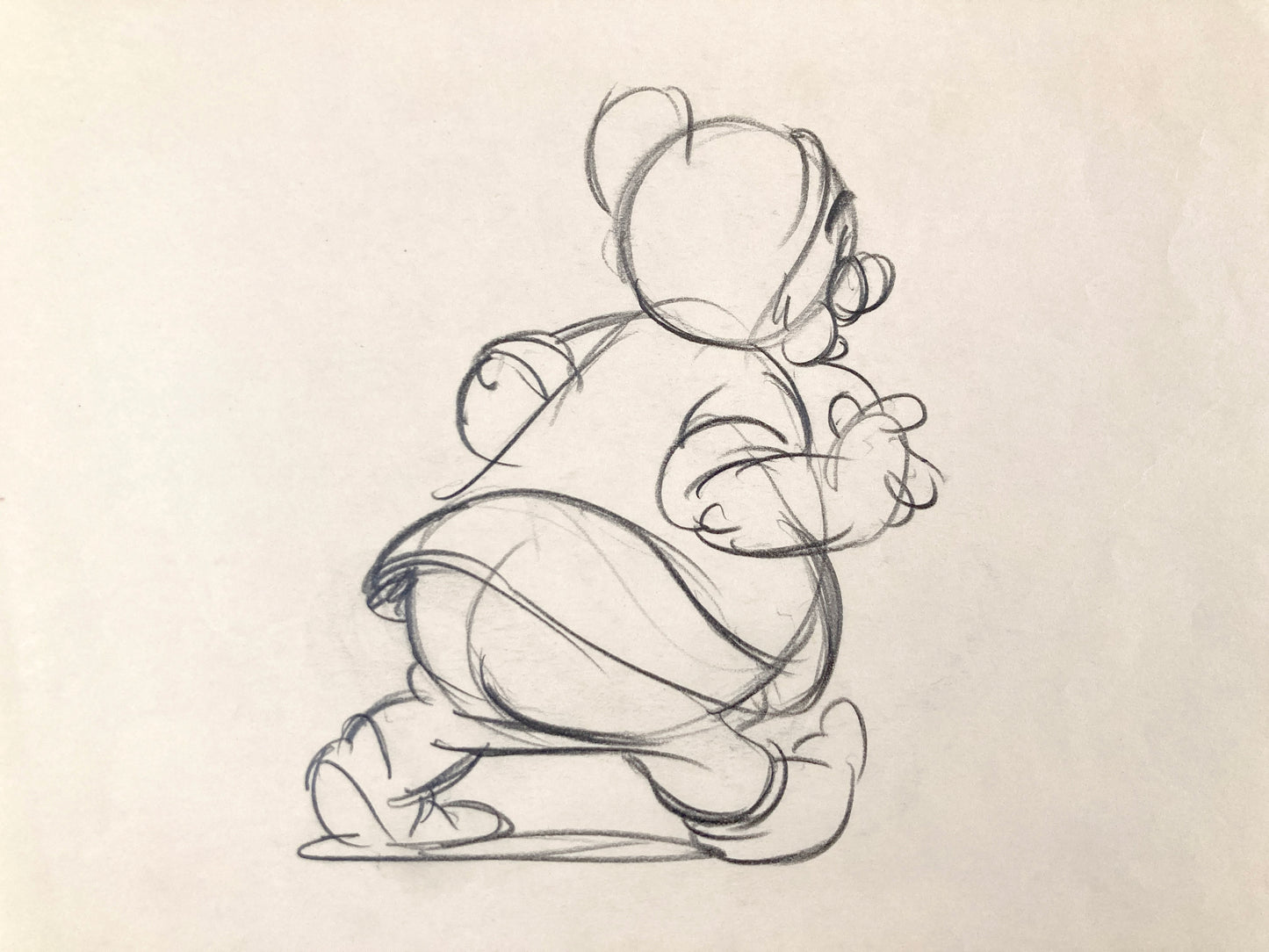 SNOW WHITE AND THE SEVEN DWARFS : Early Doc Test Sketche (Walt Disney, 1937)