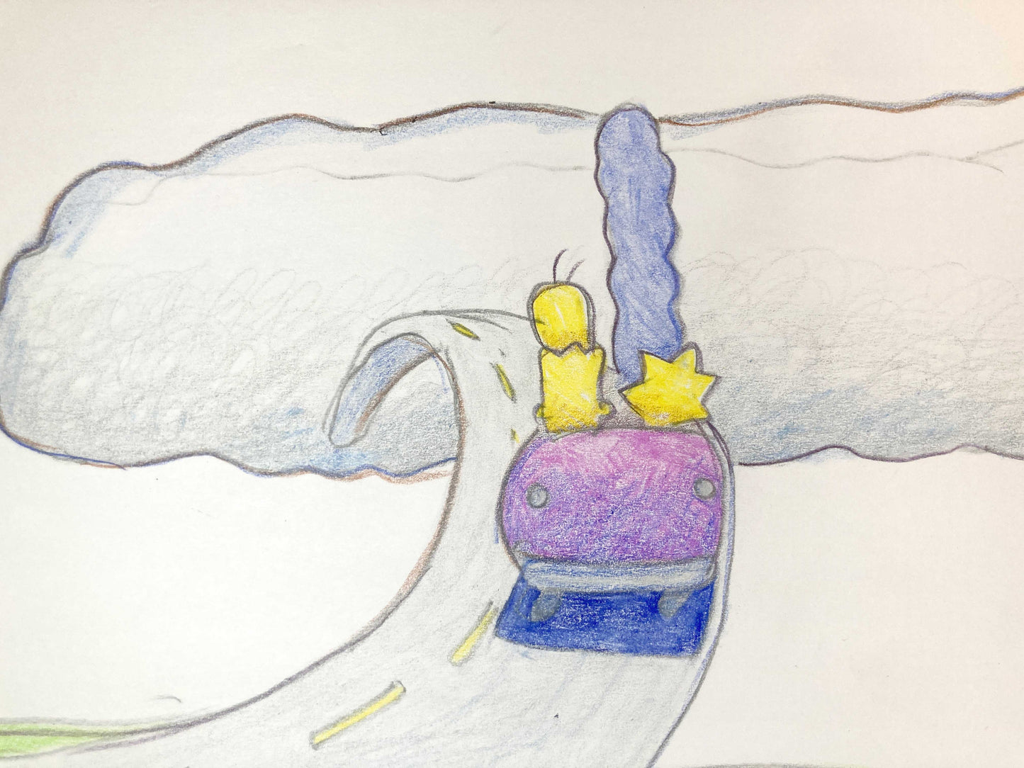 THE SIMPSONS : Bill Plympton - Original Animation Drawing (2019)