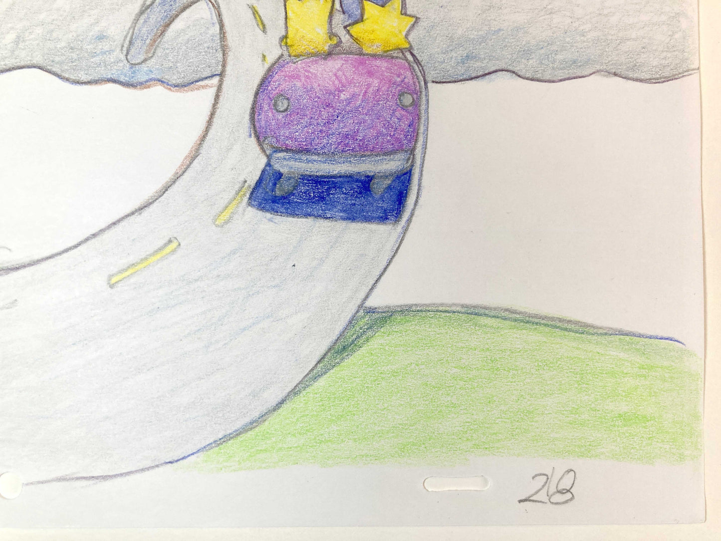 THE SIMPSONS : Bill Plympton - Original Animation Drawing (2019)
