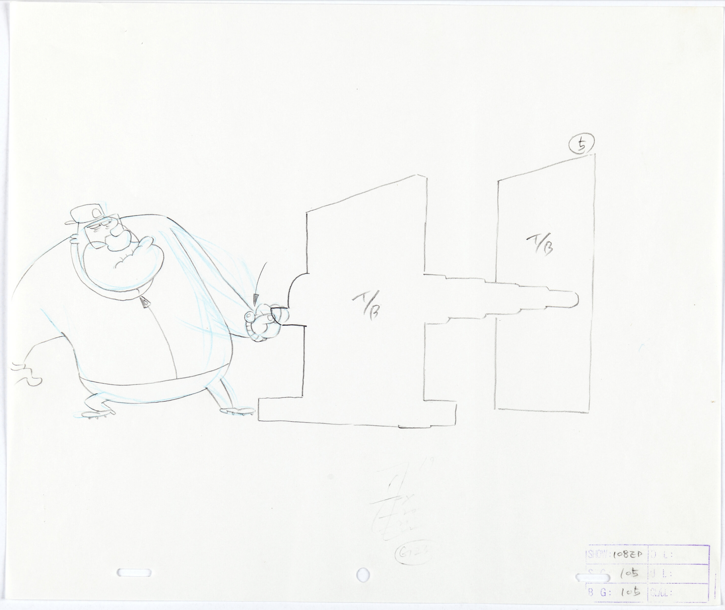 OGGY and the Cockroaches - Animation Drawing (Gaumont, 1998)