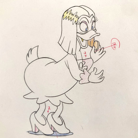 Original Animation Production Art Drawing of Magica DeSpell from DuckTales