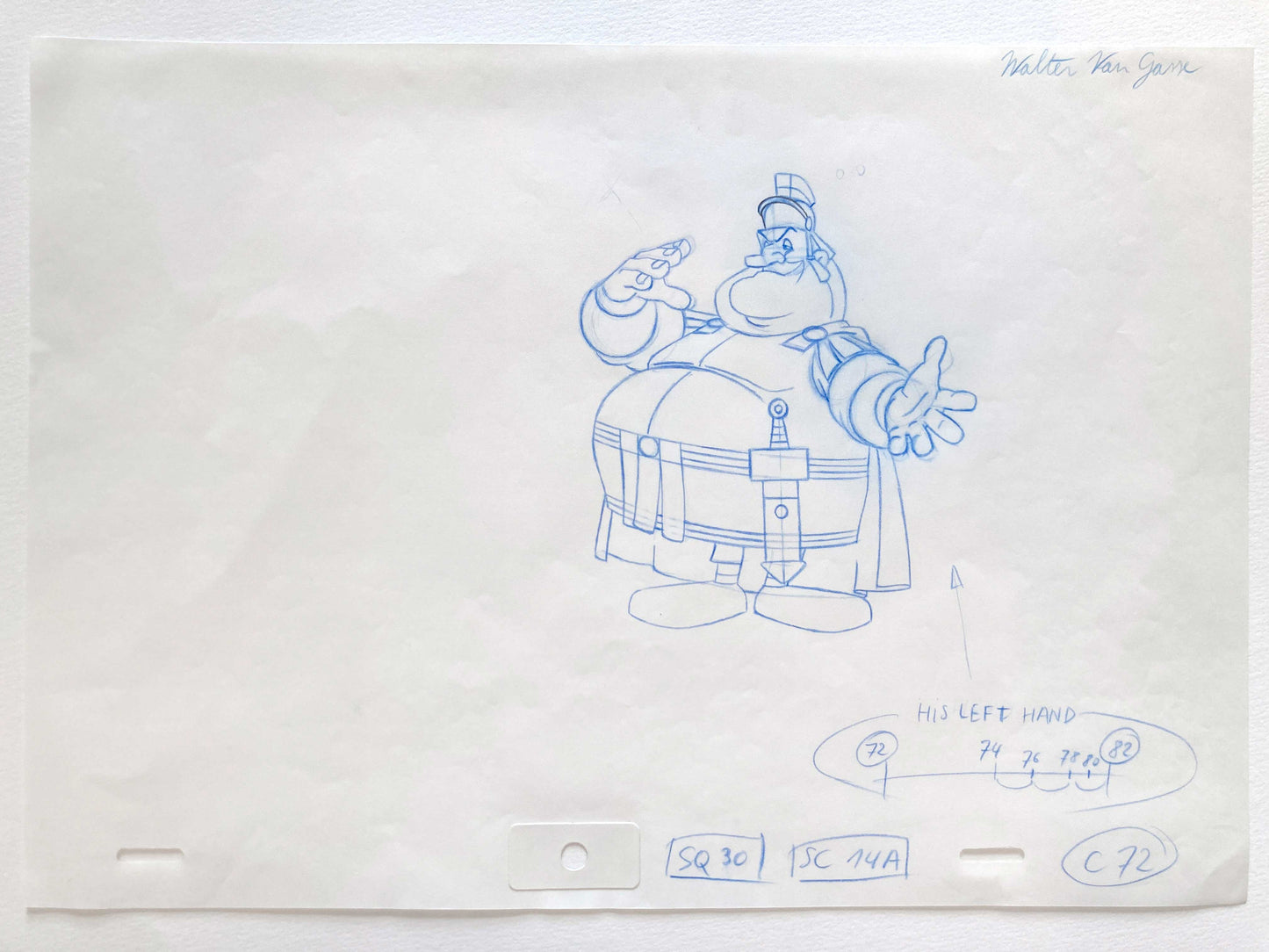 ASTERIX : Legionnaire Original animation drawing (1993)