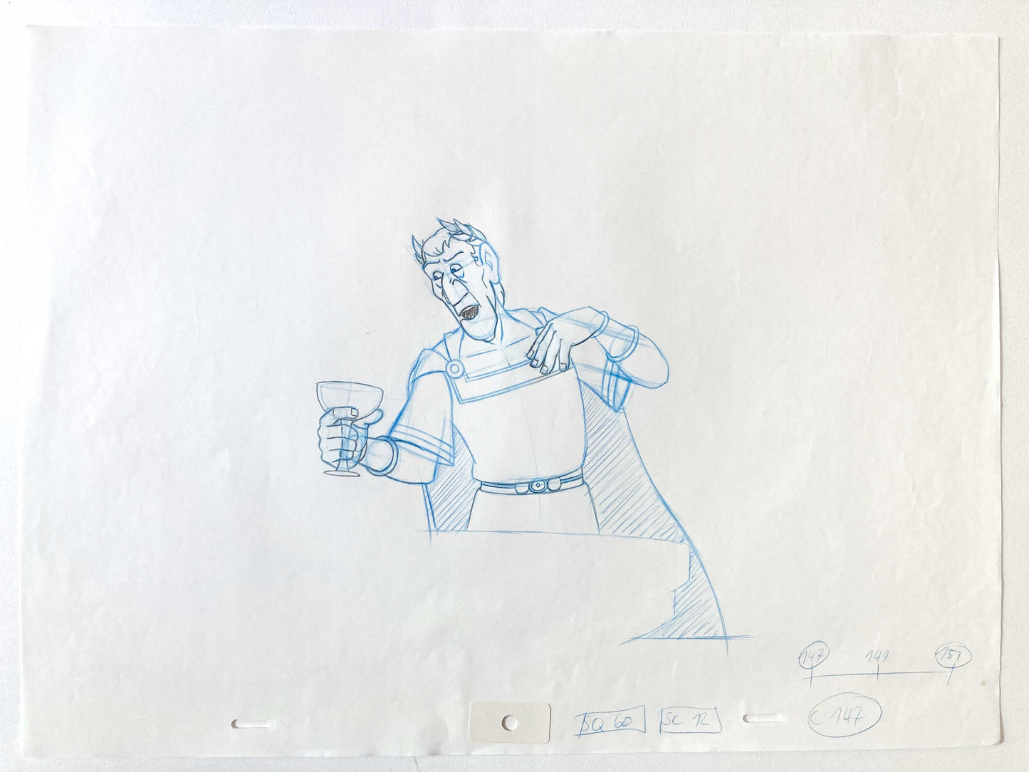 ASTERIX : Cesar Original animation drawing (1993)