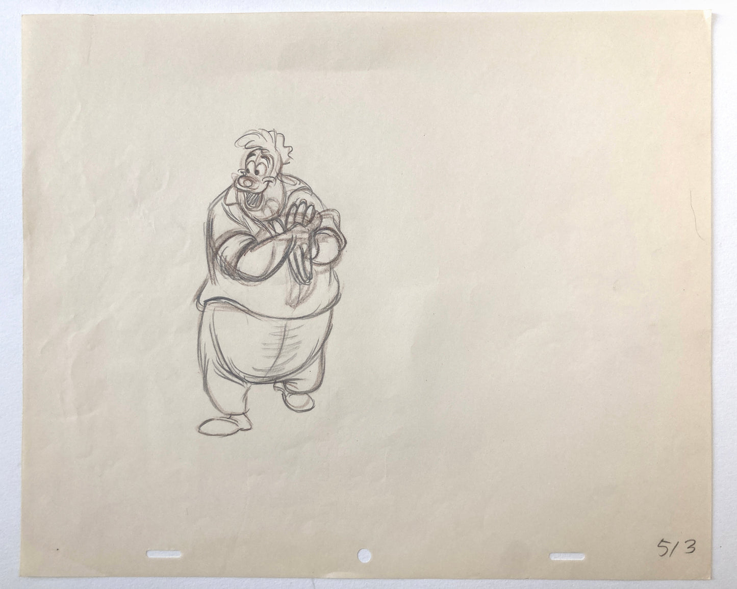 GOOFY Mechanic : Original Animation Drawing (Walt Disney, 1952)