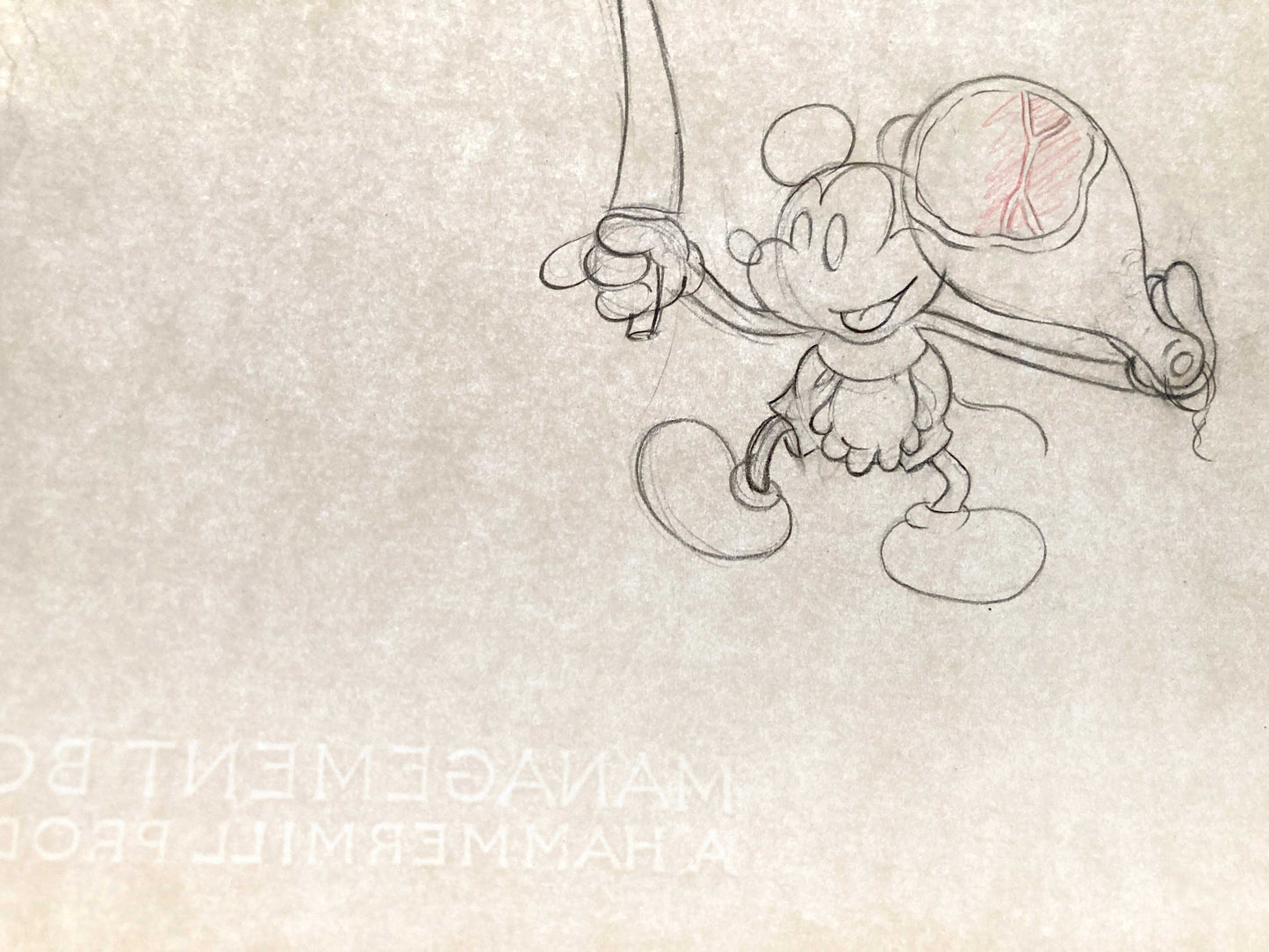 MICKEY MOUSE : Original Animation Drawing (Walt Disney, 1932)