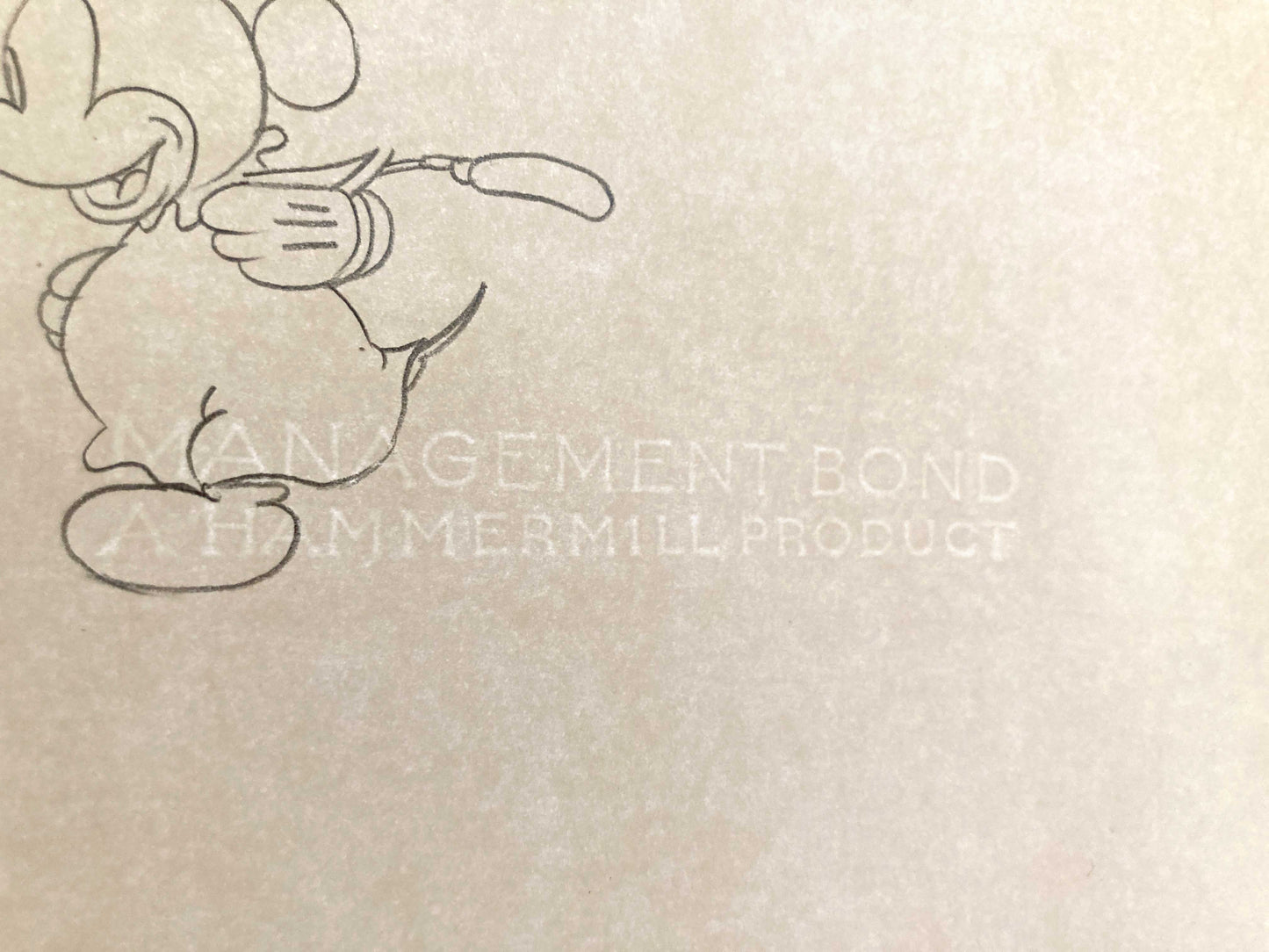 MICKEY MOUSE : Original Animation Drawing (Walt Disney, 1932)