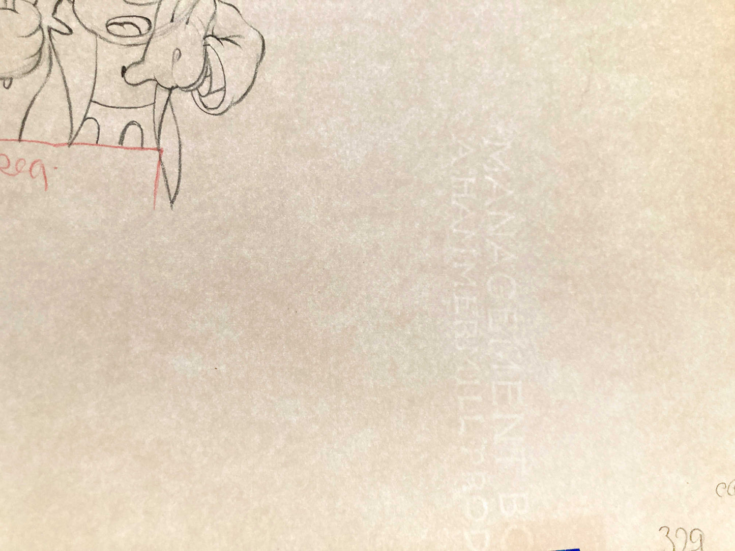 MICKEY MOUSE : Original Animation Drawing (Walt Disney, 1936)