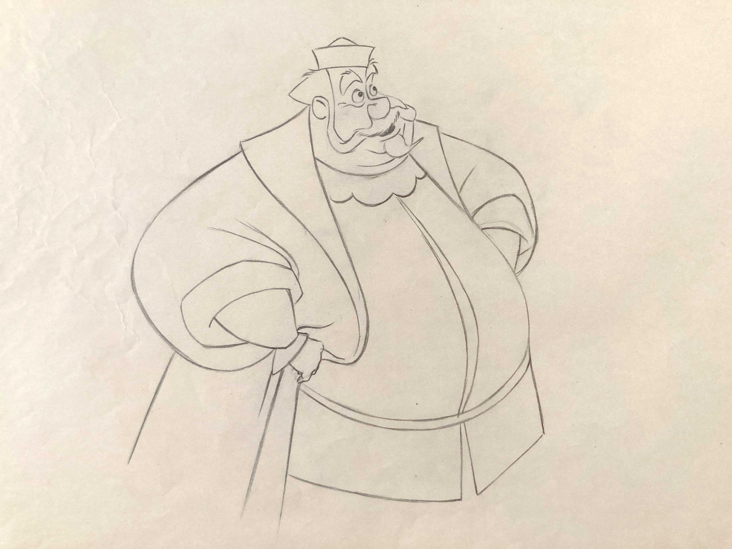 SLEEPING BEAUTY : King Hubert Original Animation Drawing (Walt Disney, 1959)