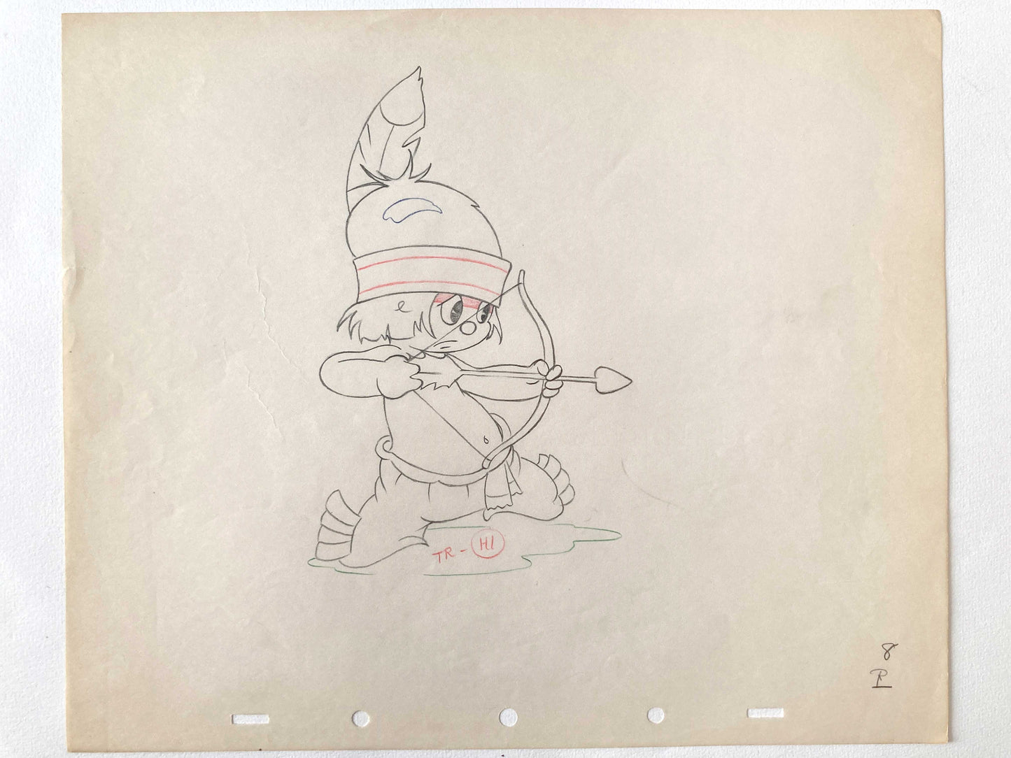 LITTLE HIAWATHA : Original Animation Drawing (Walt Disney, 1937)