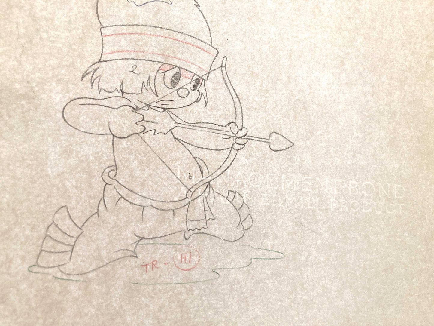 LITTLE HIAWATHA : Original Animation Drawing (Walt Disney, 1937)