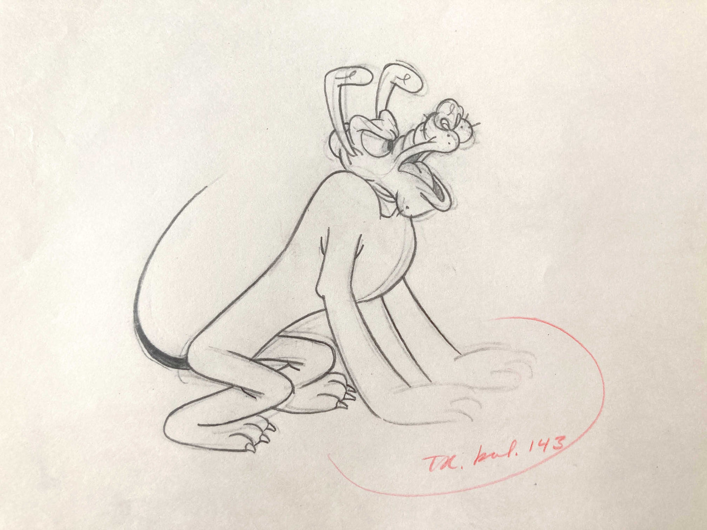 PLUTO : Original Animation Drawing (Walt Disney, 1950)