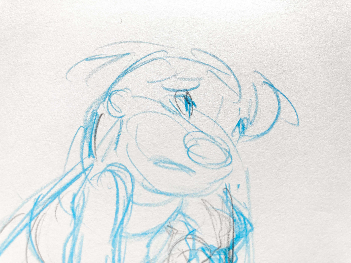 LILO & STITCH : Lilo Original Production Drawing (Walt Disney, 2002)