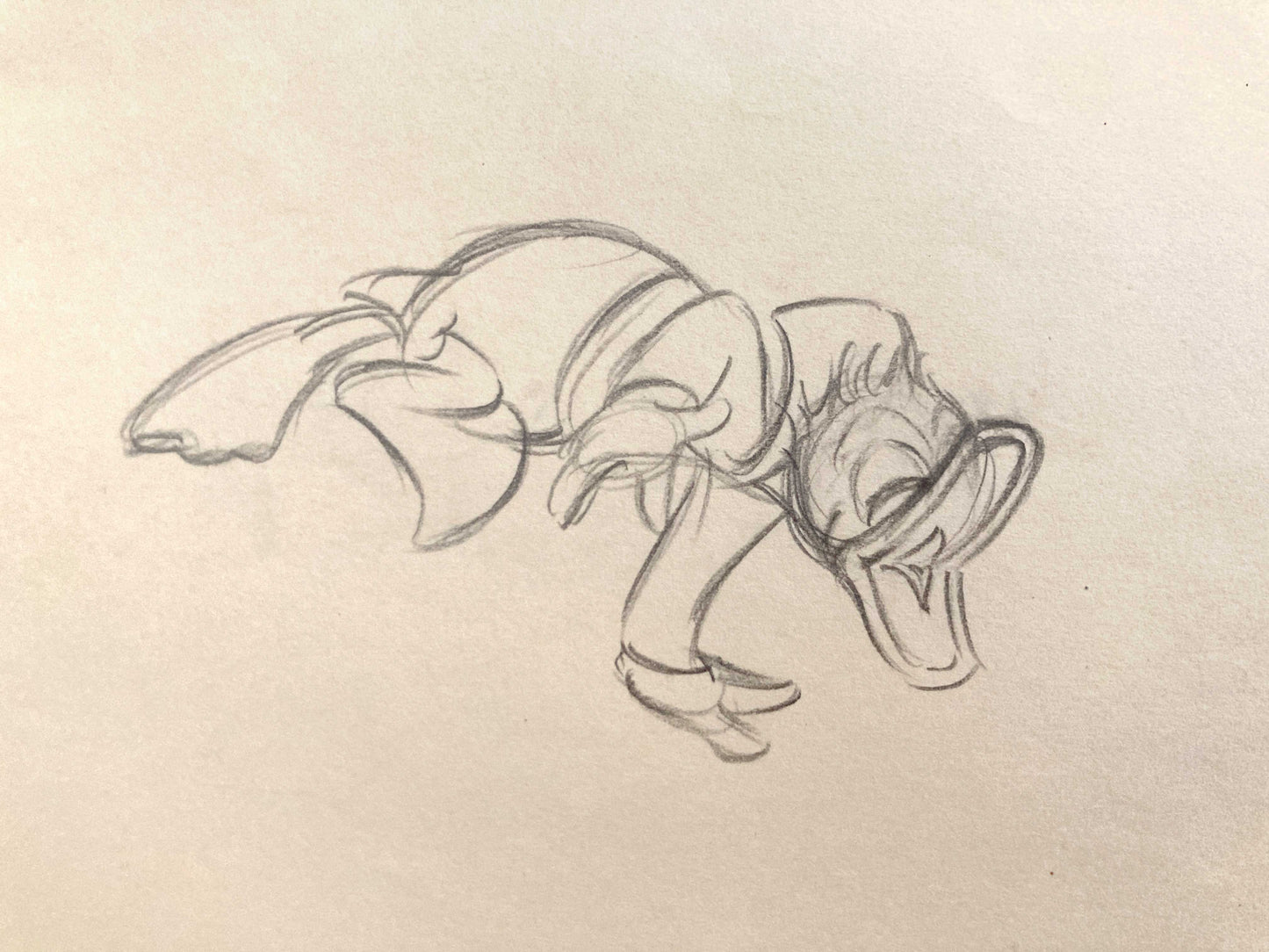 DONALD DUCK : Original Animation Drawing (Walt Disney, 1940's)