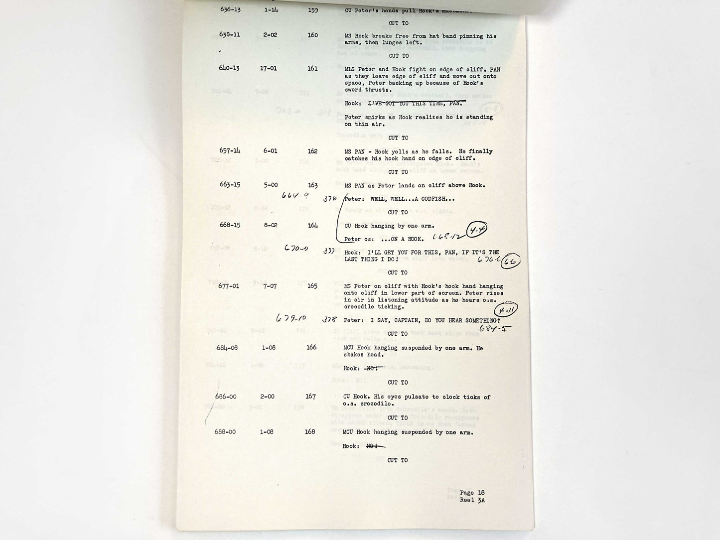 PETER PAN : Original 1953 Script from Walt Disney Productions