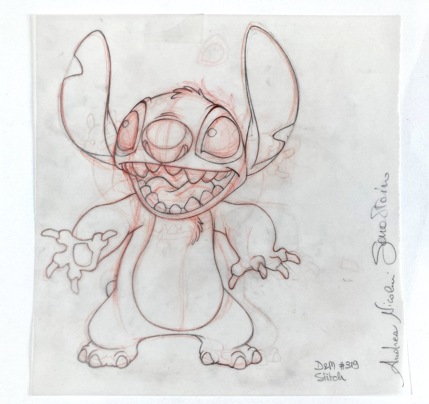 STITCH : Original Drawing for Disney Magazine – Unique Signed Artwork