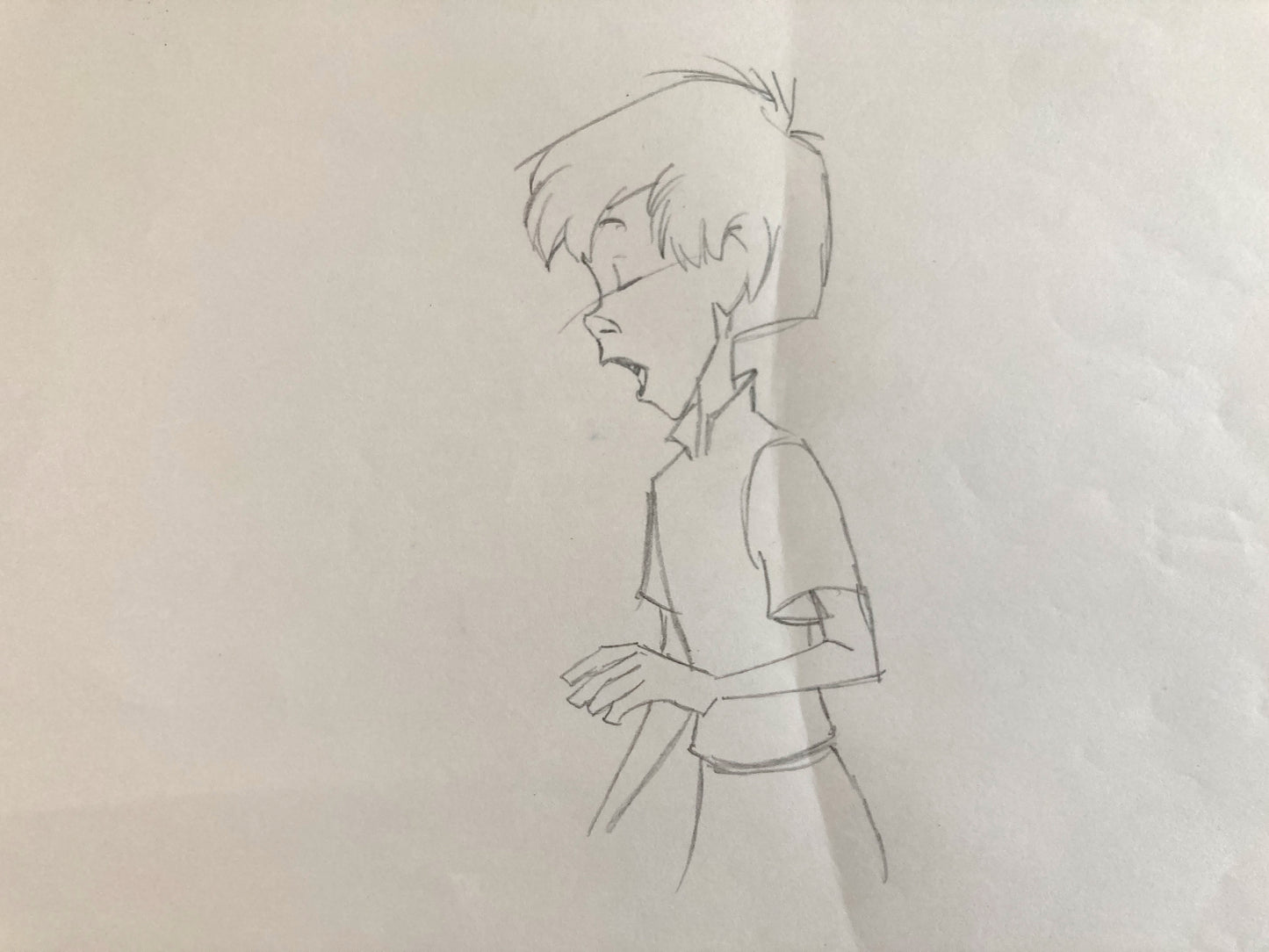 THE SWORD IN THE STONE : Arthur Original Animation Drawing (Walt Disney, 1963)