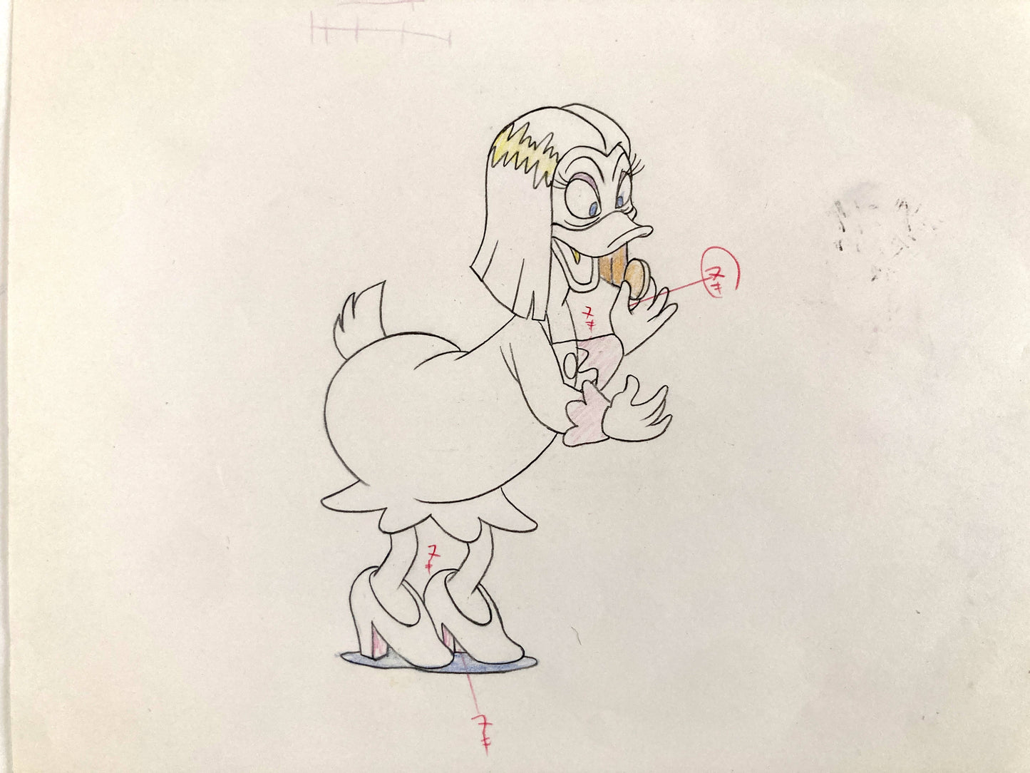 DUCKTALES : Magica DeSpell Original Animation Drawing (Walt Disney, 1987)