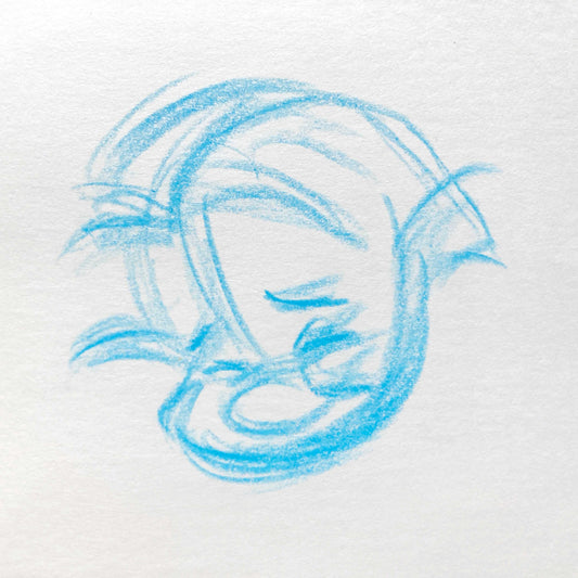 THE LITTLE MERMAID : Flounder Original Animation Drawing (Walt Disney, 1989)