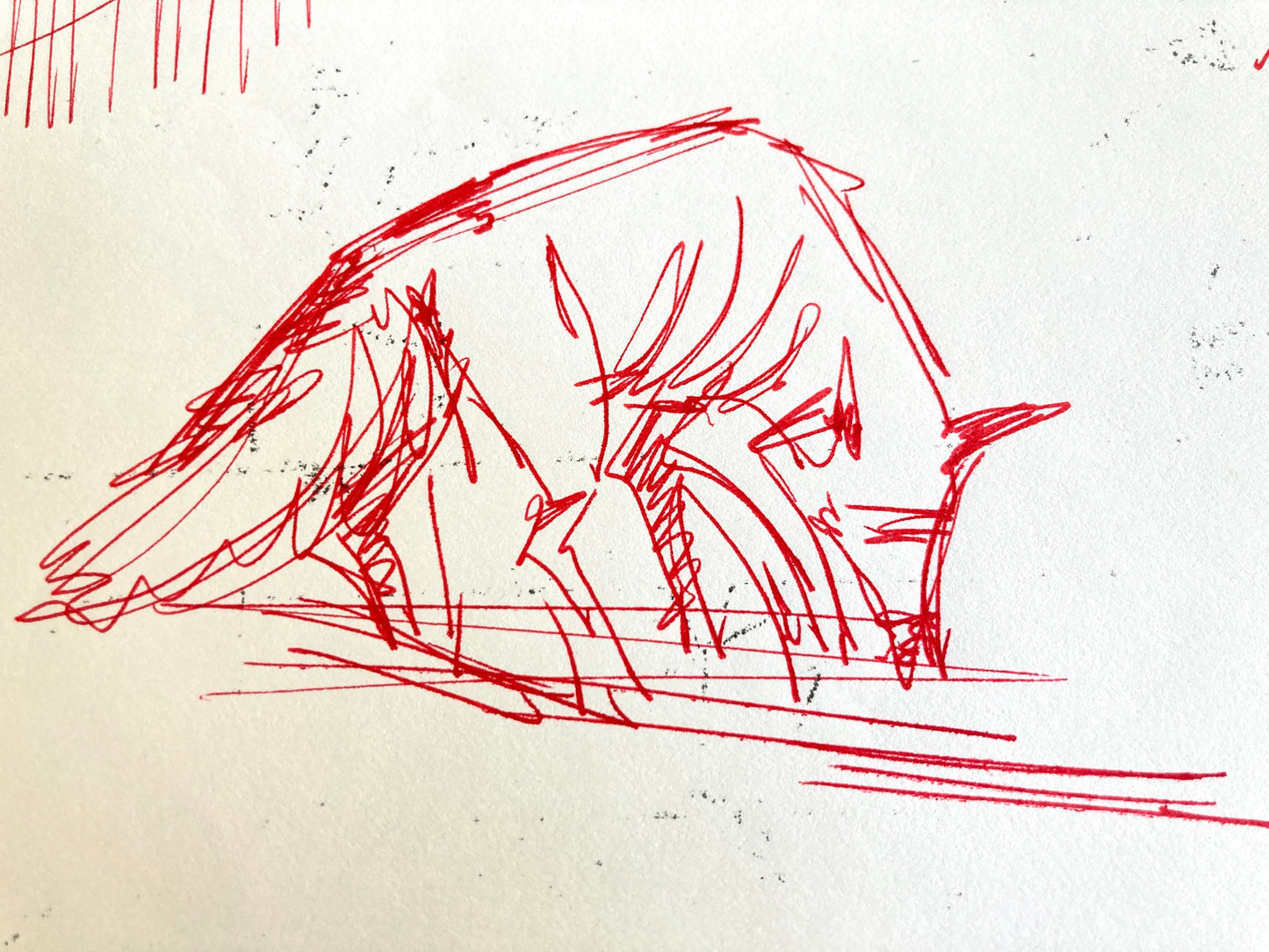 RICHARD BAZLEY (Animator for Disney) Original Research Drawing