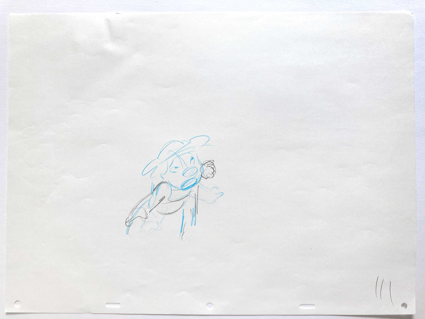 Original Animation Production Art Drawing from Lilo and Stitch