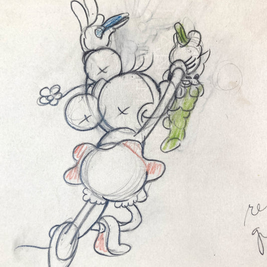 Original Animation Drawing of Minnie Mouse from Walt Disney Studio (1933)