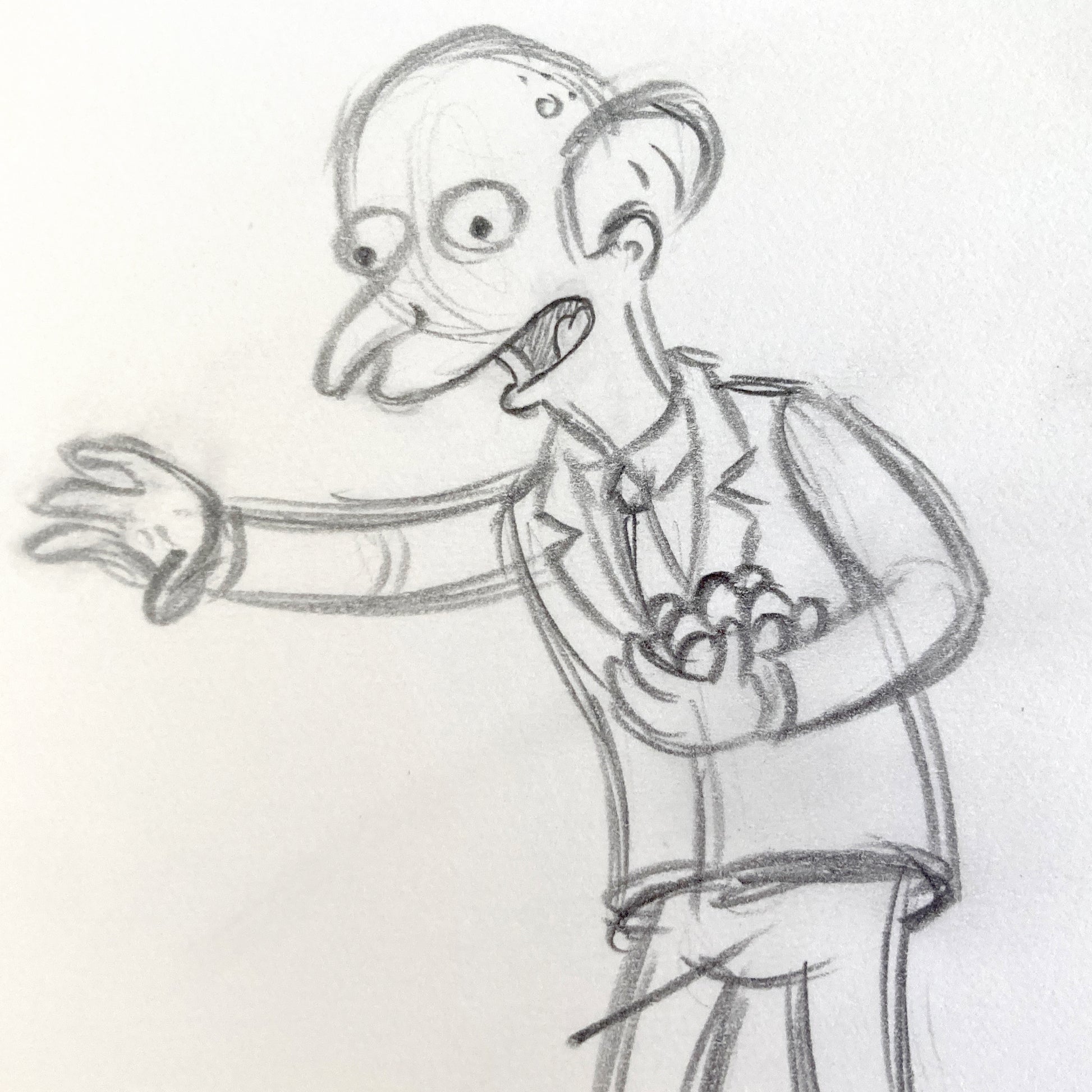 The Simpsons Original Animation Drawing