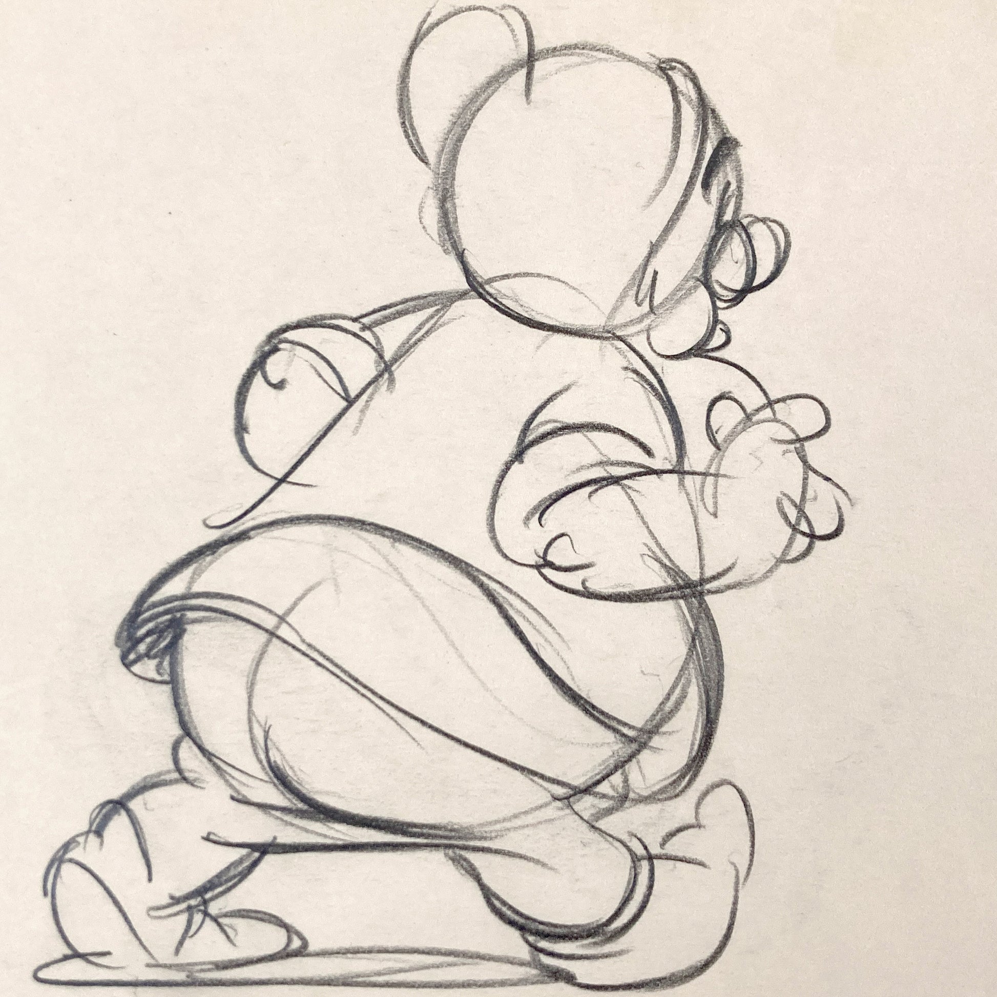 Snow White and the Seven Dwarfs Early Doc Test Sketche (Walt Disney, 1937)