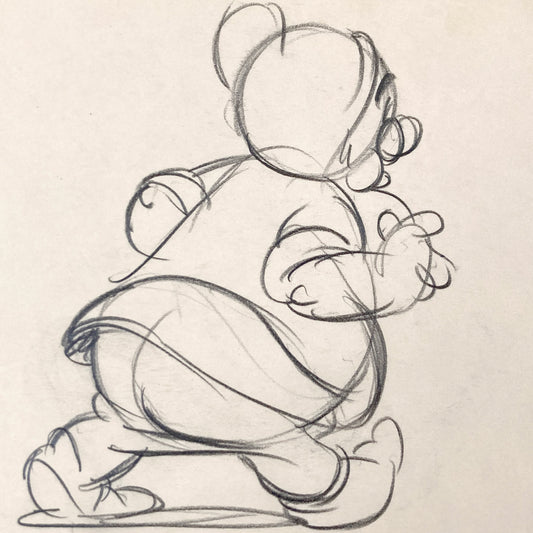 Snow White and the Seven Dwarfs Early Doc Test Sketche (Walt Disney, 1937)