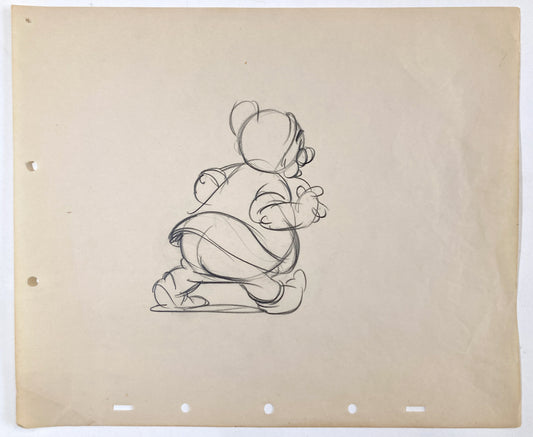 Snow White and the Seven Dwarfs Early Doc Test Sketche (Walt Disney, 1937)