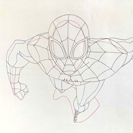 Original Production Drawing from Ultimate Spider-Man Animation Series
