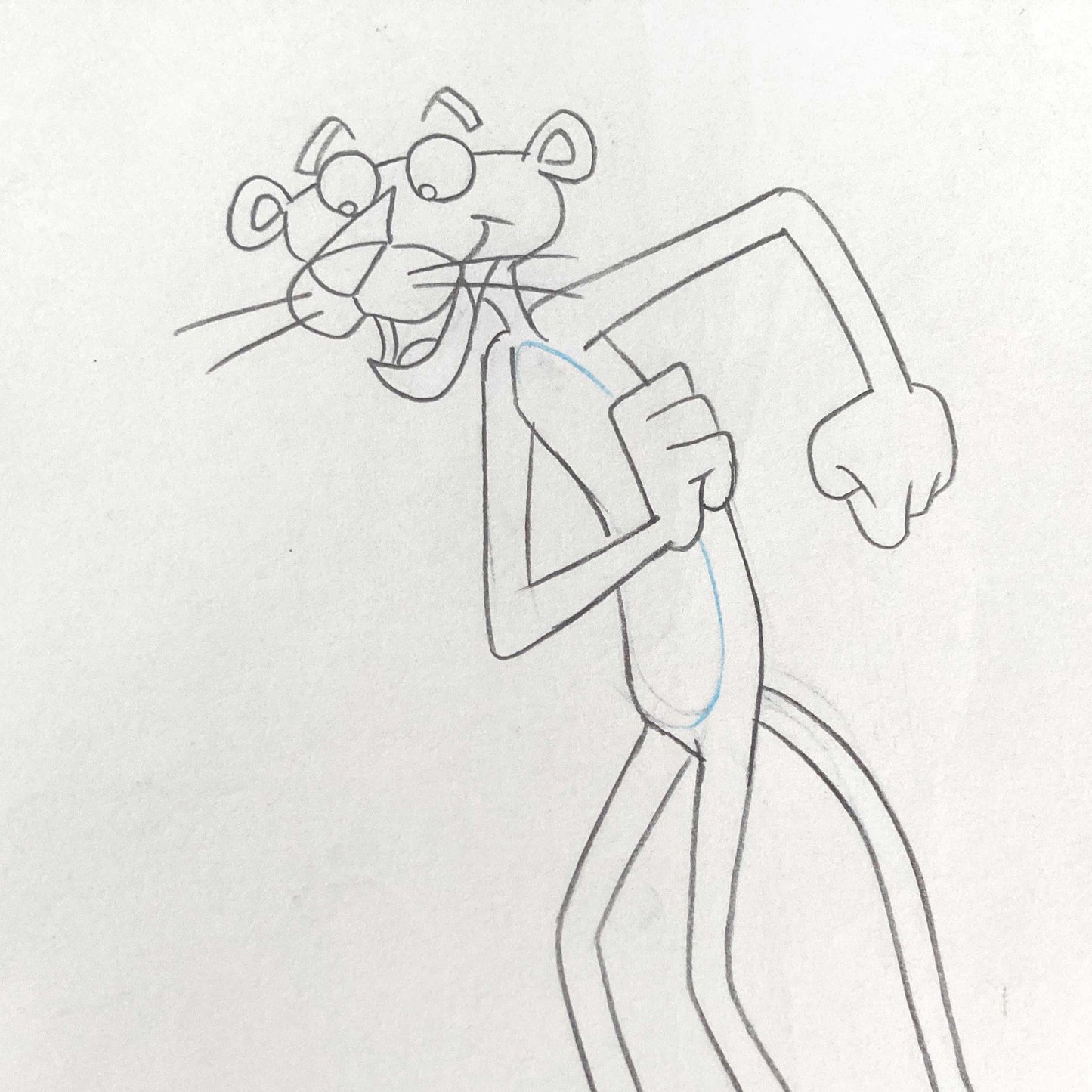 Original Animation Production Drawing of The Pink Panther