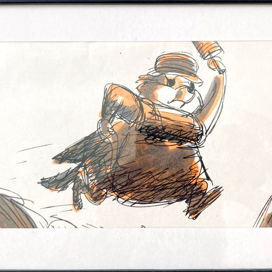 Original Storyboard Drawing from The Rescuers by Ted Barman (Walt Disney Studios)