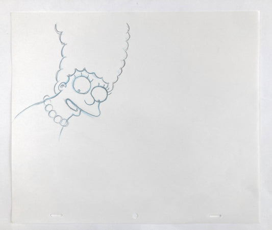 Original Production Animation Art Drawing of Marge from The Simpsons
