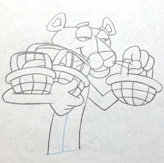 THE PINK PANTHER : Original Animation Drawing (MGM, 1980's)