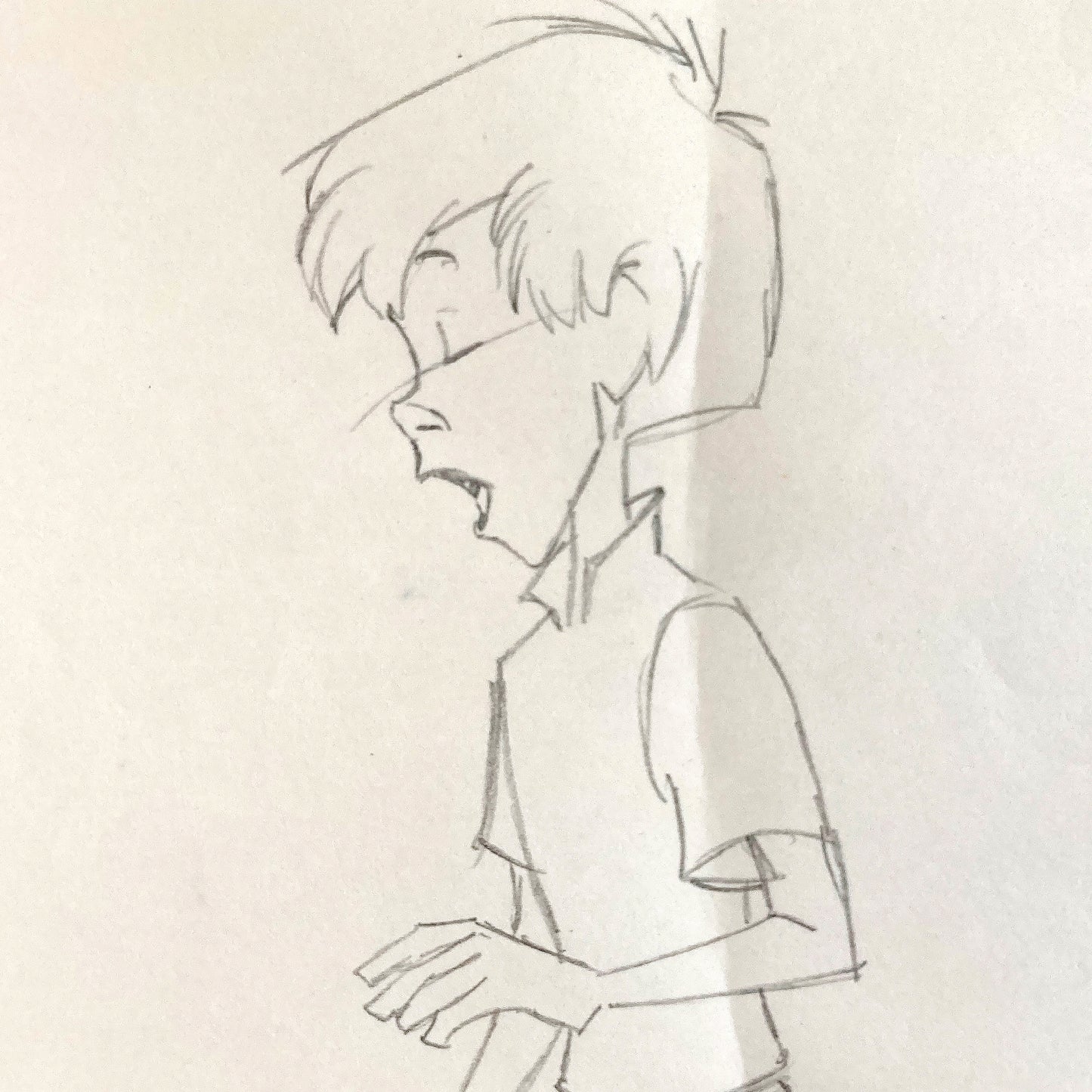 THE SWORD IN THE STONE : Arthur Original Animation Drawing (Walt Disney, 1963)