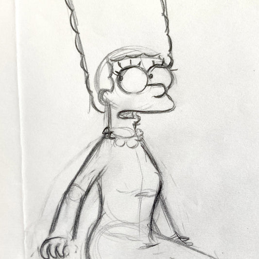 THE SIMPSONS : Original Animation Drawing of Marge Simpson