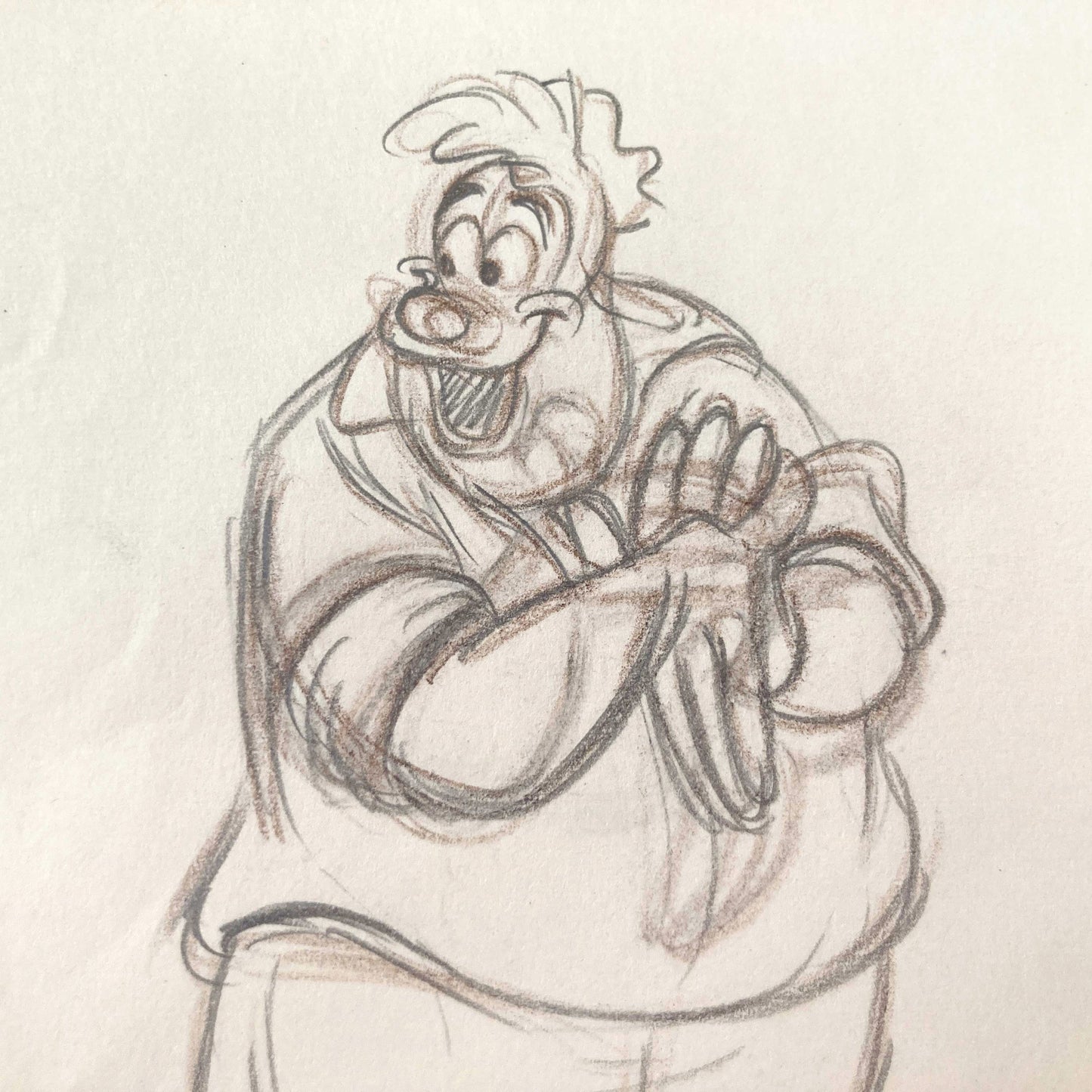 GOOFY Mechanic : Original Animation Drawing (Walt Disney, 1952)