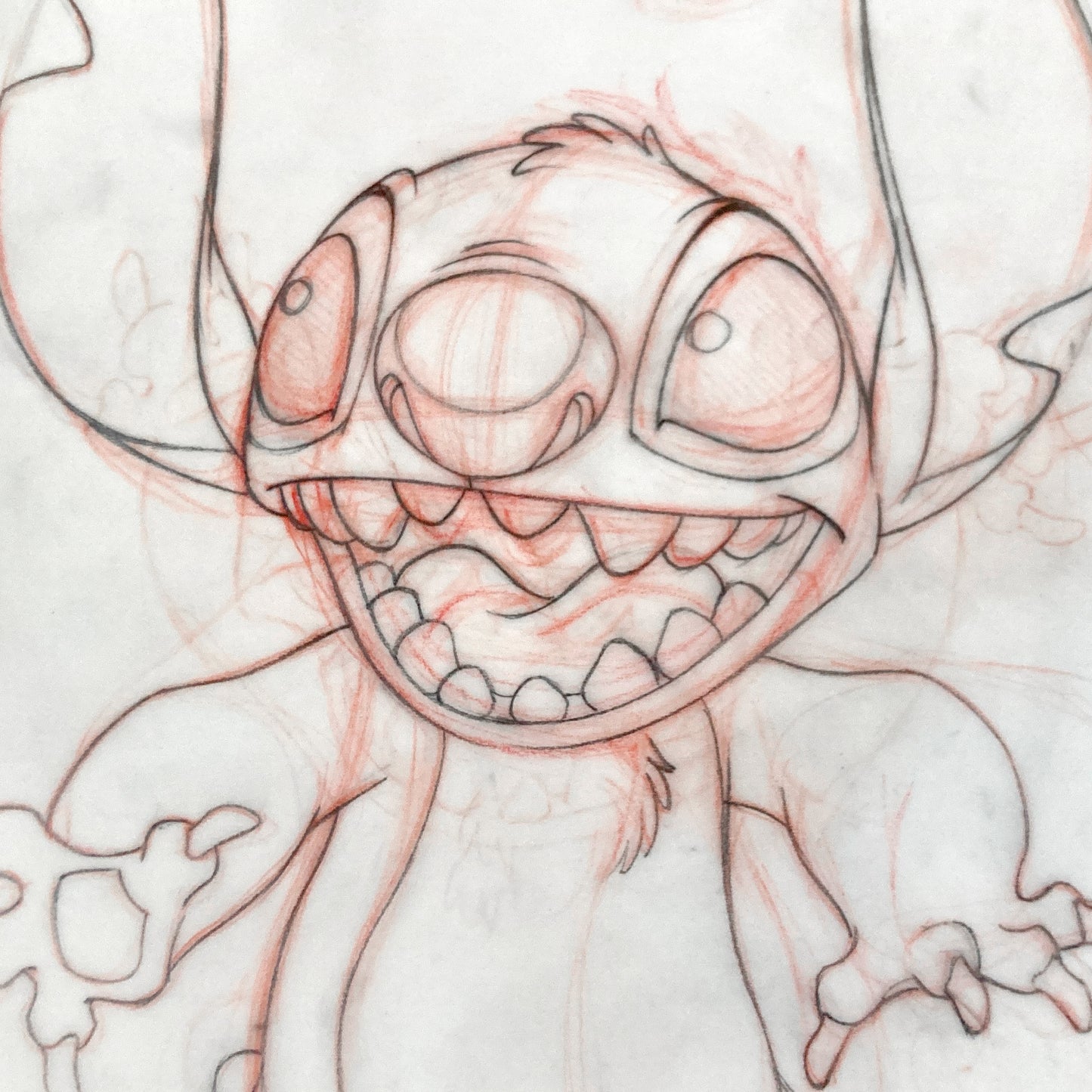 STITCH : Original Drawing for Disney Magazine – Unique Signed Artwork