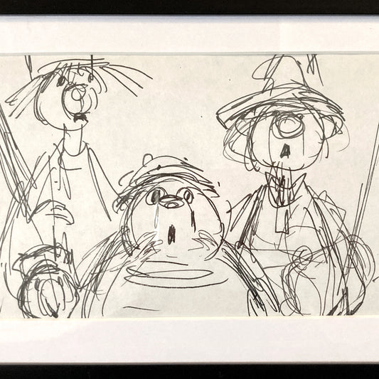 THE RESCUERS : Original Storyboard Drawing (Walt Disney, 1977)