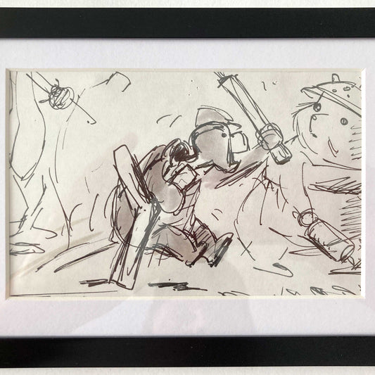 THE RESCUERS : Original Storyboard Drawing (Walt Disney, 1977)