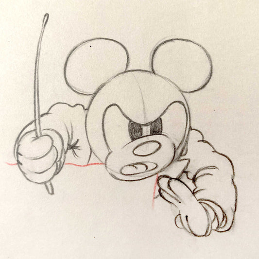 MICKEY MOUSE : Original Animation Drawing (Walt Disney, 1936)